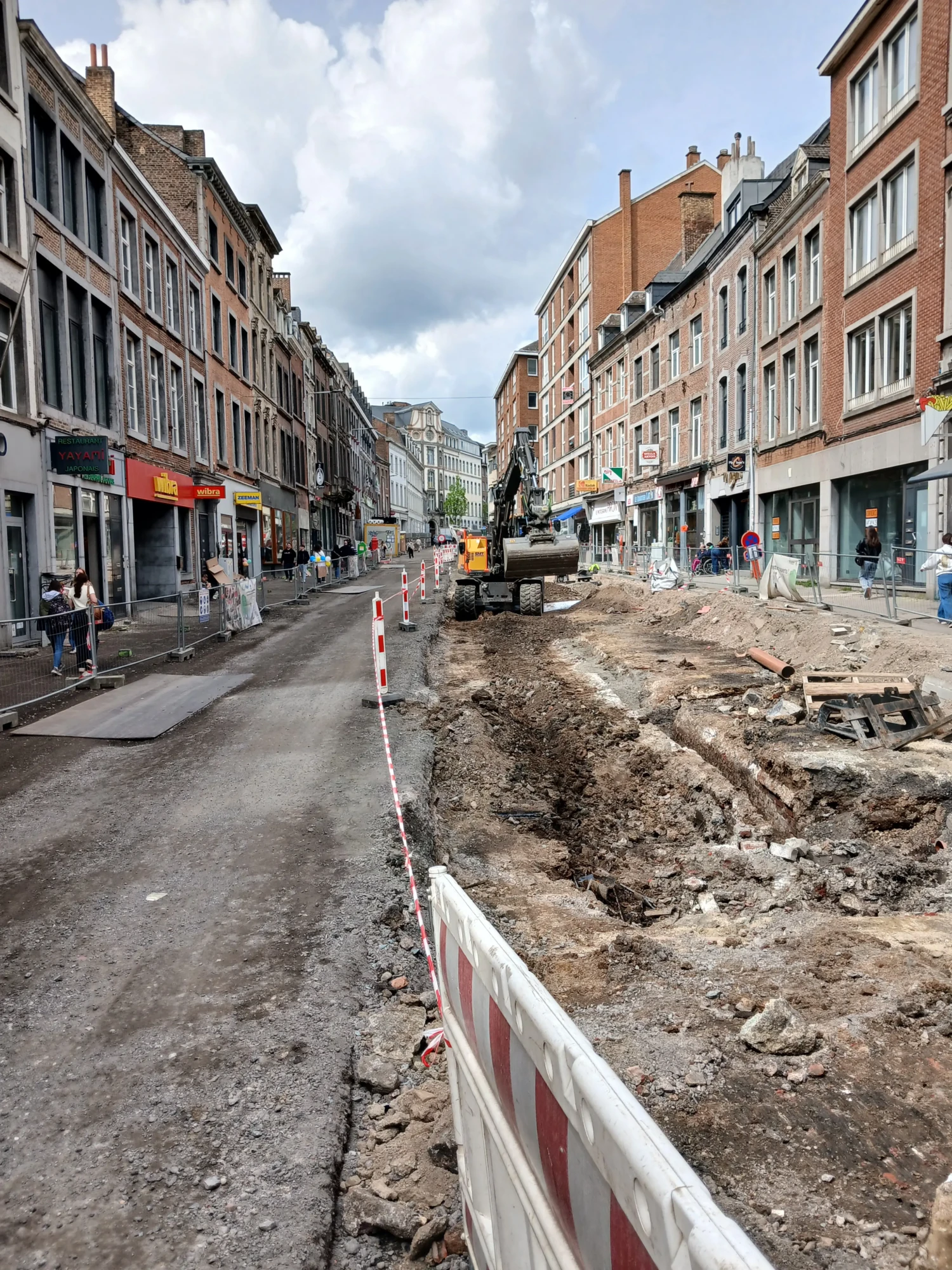 Rue de Bruxelles - Namur - en travaux