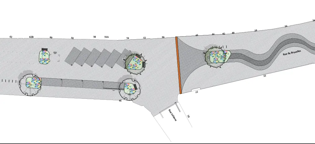Pietonnier-RueBXL-PlanMasse